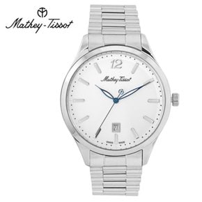 Mathey-Tissot 남성 메탈밴드시계 H411MAI