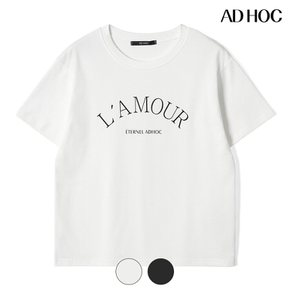 여성 L`A MOUR 레터링 티셔츠(HC5STA3)
