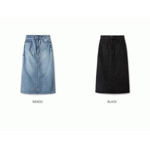 후아유 WHOAU 여성 롱 데님 스커트  Long Denim Skirt WHWJE4955FSG