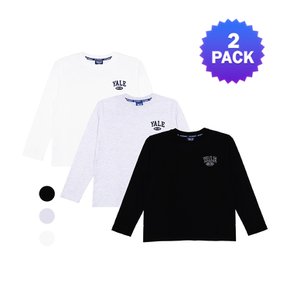 티셔츠 2장세트 1+1 예일 면 티셔츠 (정상가 39,000원)