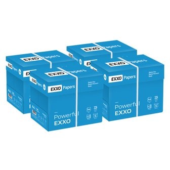 엑소 엑소(EXXO) A4 복사용지(A4용지) 75g 2500매 4BOX