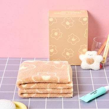 BUTTER(버터) [버터샵] 올데이 펀치 버터곰 세면타월 아이보리