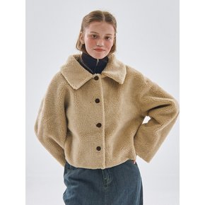 Reversible Dumble Suede Short Mustang Jacket Jumper [Beige]