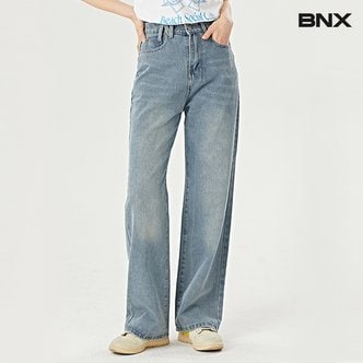 BNX 데일리 워싱 데님 베이직 와이드 롱 팬츠 (BW2PT031L0)