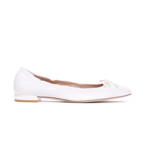 [스튜어트 와이츠먼] Flat shoes SI622 BRIA BALLET FLATLARCRM White