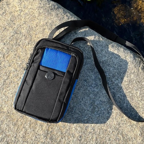 [옷자락] 남녀공용 미니멀 배색 캐주얼 스퀘어 다용도 크로스백