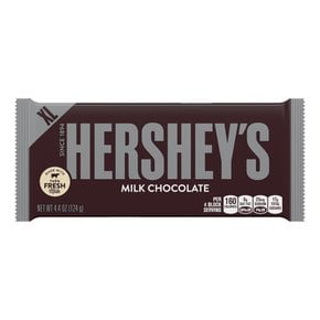 Hershey허쉬  밀크  초콜릿  초대형  캔디바  풀사이즈  124.7g  바