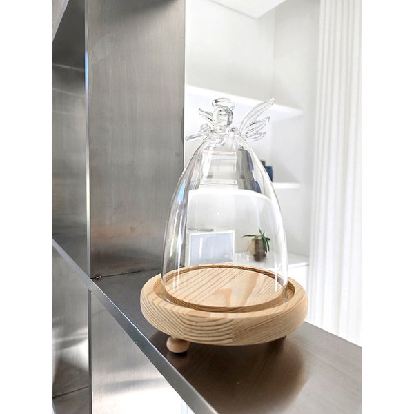 천사 유리 돔 글라스 오브제