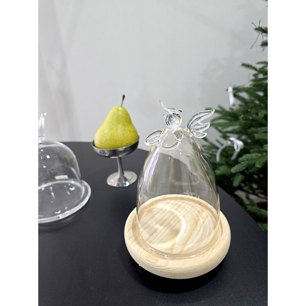 천사 유리 돔 글라스 오브제