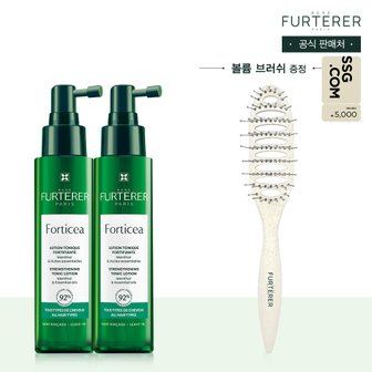 르네휘테르 [5천원 상품권] 포티샤 슈퍼볼륨 두피 세럼 듀오(+볼륨 브러쉬)