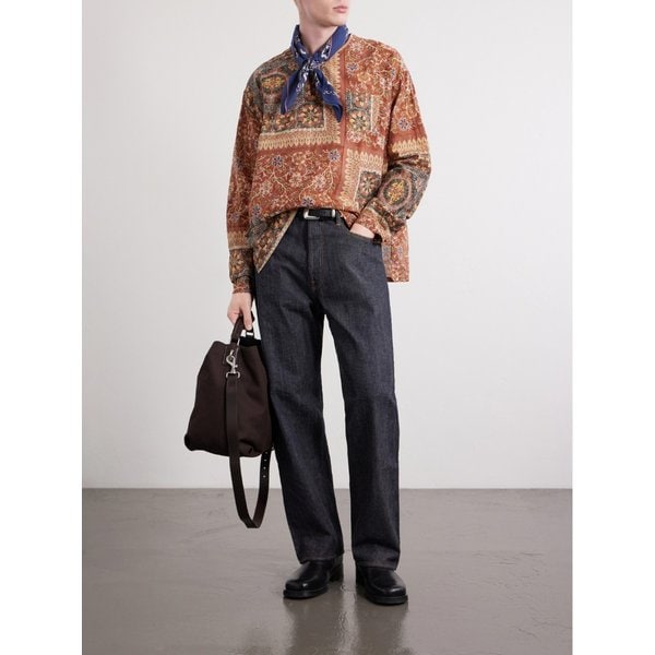 반다나 프린트 코튼 보일 셔츠 46376663162938972