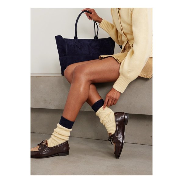 게스트인레지던스 더 소프트 투톤 골지 캐시미어 양말 옐로 46376663162897937