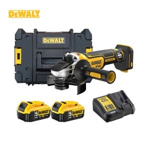 충전그라인더 DCG4051P2 20V 5.0Ah 배터리 2개 세트 125mm