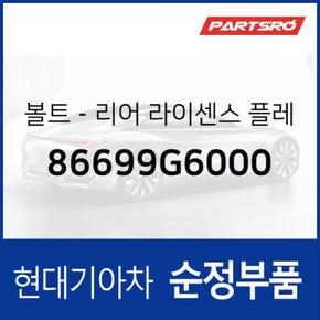 볼트-리어 라이센스 플레이트 (86699G6000)  아반떼, 제네시스 GV70, 아반떼 하이브리드, 더뉴 니로 전기차, 쏘나타 DN8, K5, 아반떼AD, 올뉴 모닝, 모닝 어반, 그랜저IG 페이스리프트, K8, K8 하이브리드, 쏘나타 DN8 하이브리드, 더뉴 K9, 넥쏘,