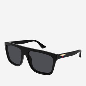 [해외배송] 구찌 렉탱귤러 로고 선글라스 GG0748S 001 BLACK BLACK GREY 59