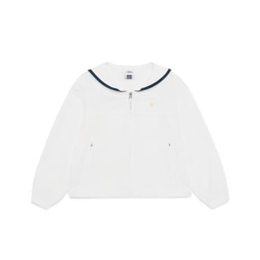 내셔널지오그래픽키즈 K252GJK020 여아 홑겹 세일러 바람막이 점퍼 WHITE