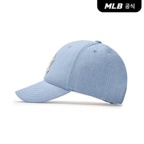 [엠엘비코리아공식] 데님 뉴 스트럭쳐 볼캡 NY (L.Blue)