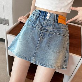 머치데님치마바지 초딩청치마 치마바지 데님스커트 주니어 청반바지 미니스커트.._P409139305