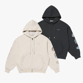 [여주점] GRAFFITI FULL ZIP-UP HOODIE (2 COLORS)