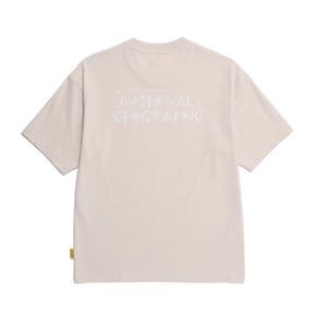 [여주점] N252UTS070 리젠 별자리 그래픽 세미오버핏 반팔 티셔츠 OAK BEIGE