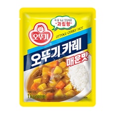 오뚜기카레 매운맛 1kg/ 4개 분말