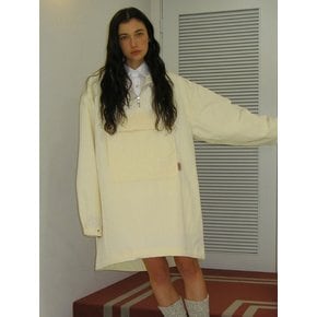 Oversized Hoodie Anorak - Ivory