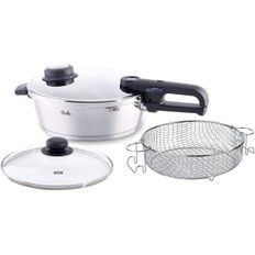 일본 휘슬러 압력솥 Fissler Vitavit 프리미엄 조리기구 4종 세트 4.2쿼트 유리 뚜껑과 와이어