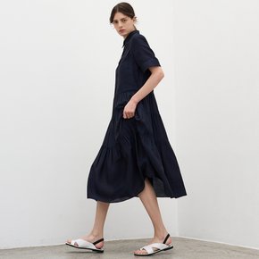 (예약배송 5/31)TIRED SHIRRING DRESS_NAVY