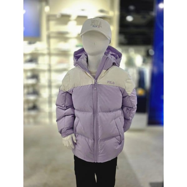 [파주점] 키즈 중힙 배색 구스 다운 (FK2DJG4202X-PLV)