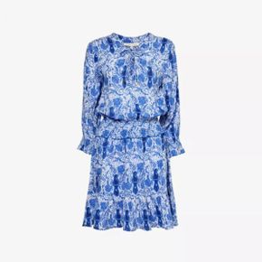 5474533 HEIDI KLEIN Lake Como floral-pattern woven mini dress