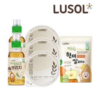 루솔 TO GO 체험팩 실온이유식 3팩+작콩페2+쌀과자 1봉 _P370083385