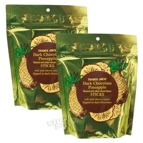 [1+1] 트레이더조 다크 초콜릿 파인애플 스틱 284g TRADER JOE`S DARK CHOCOLATE PINEAPPLE STIC