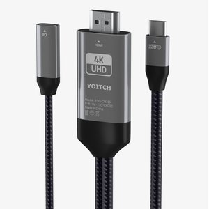  드로우N2 썬더볼트3 C타입 to HDMI 4K 60Hz 2.0넷플릭스 hdcp 덱스 지원 동시충전 미러링 케이블