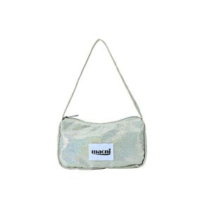 GLITTER MINI POUCH SHOULDER BAG AURORA SILVER