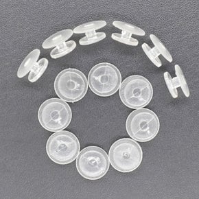 투명 꼬다리 꽁다리 부속 12mm 버튼 단추 지비추 꼬다리 단추 꽁다리