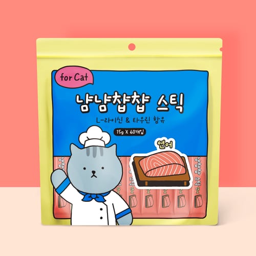 냠냠챱챱 스틱 연어 15g x 60p