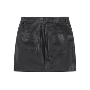 Leather mini skirt_4NVBD000XBK