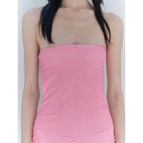 Mini Romper Gingham check_Red