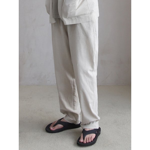 ALL WEATHER PANTS (LINNEN)_ivory