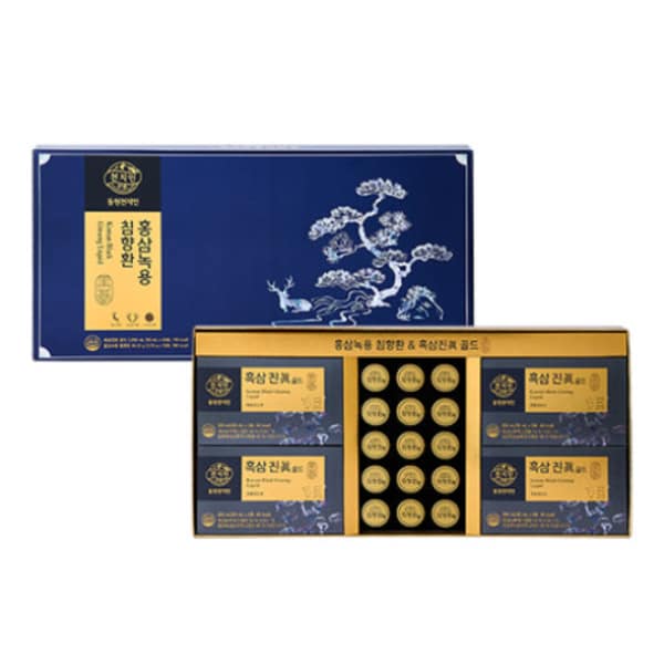 [동원천지인] 홍삼녹용 침향환 혼합세트 (50mLx 20포 + 3.75gx15환)