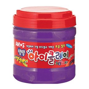 아모스 탱탱 아이클레이 대용량 버킷 400g 보라