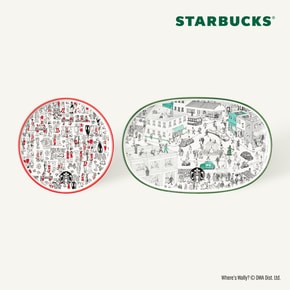 [스타벅스] 조이풀 월리 플레이트 세트