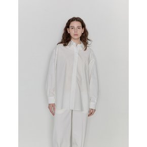 Overfit Cotton Shirt - White