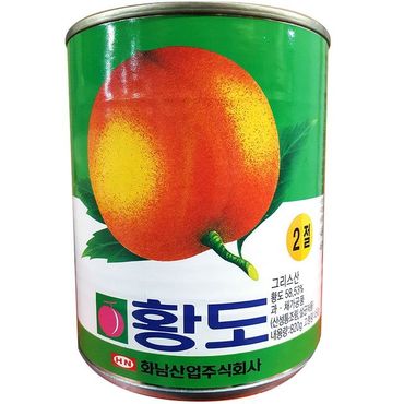 제이큐 간편요리 식당용 식재료 황도복숭아캔(2절 화남  820g) X ( 2매입 )