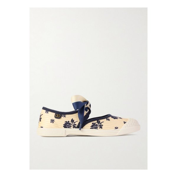 베이 바이 베이 발레리나 고무 트리밍 실크 자카드 스니커즈 1647597350076965