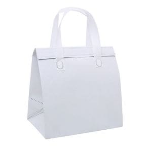 여름캠핑 부직포 냉온 쇼핑백가방 화이트 소 24x24x15cm