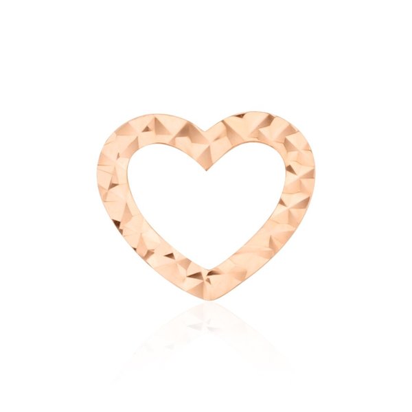 [비앤비골드] 14K 라인 컷팅 하트 펜던트 NPP24345