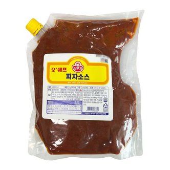 오뚜기 오쉐프 피자소스 2kg (스파우트팩)