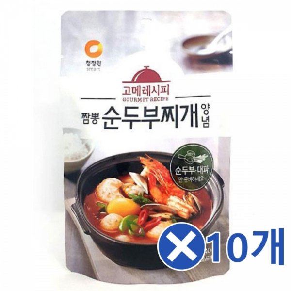 고메레시피 순두부찌개양념 간편요리 소스 140gx10개