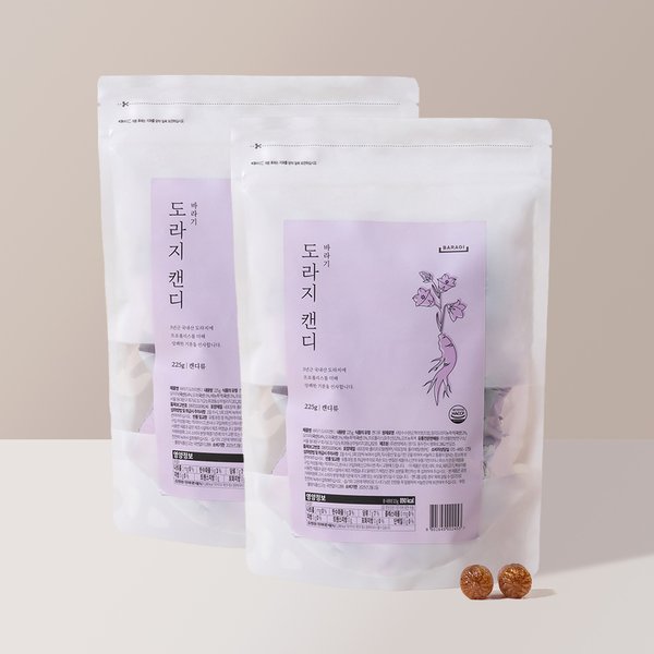 바라기 프로폴리스 도라지 캔디 파우치 1+1 450g